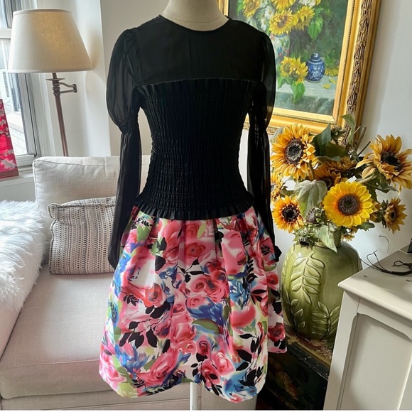 🎉New Gracia Multicolor Floral A-Line Skirt - Picture 10 of 11